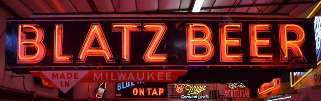 blatz beer, made in milwaukee, 8′ – DB Collectible Signs